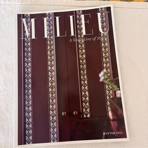 Milieu Magazine Of Style Home Decor Luxury Upscale *Winter 2025* NEW Condition